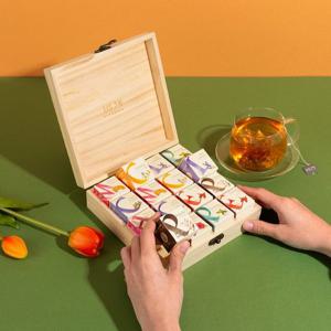 [쌍계명차] 선물세트 큐브우드 16P