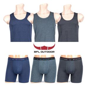 BFL 남성속옷 런닝 팬티세트 민소매 롱드로즈 사각팬티 6매