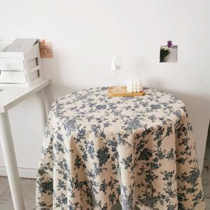 청년리빙 북유럽 빈티지 플라워 테이블보 2인용