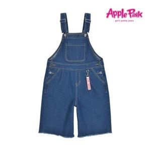 [애플핑크][애플핑크] 5부 오버롤 와이드 데님팬츠 (APP9Q410GS)