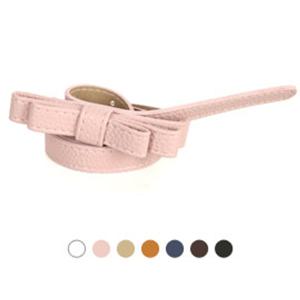 [디꾸보]리본 이너버클 슬림 여성벨트 GB847