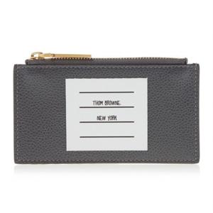 [톰브라운] 페이퍼 라벨 지퍼 카드 월렛 MAW289A 00198 025