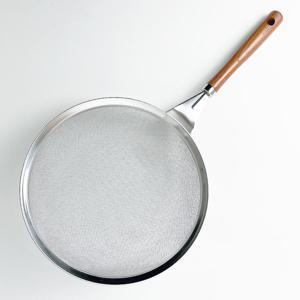 키친아트 원목 스텐 채반 채망 소쿠리 건지기 (대)