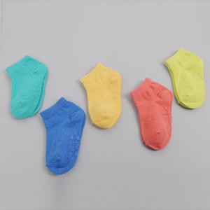 RT 예쁜 컬러 무지 양말 5족 유아 아동 키즈 발목양말