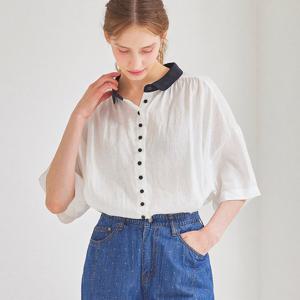 [매긴]린넨 퍼프 블라우스 MF2M1BL5021
