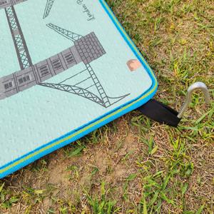 날림방지 캠프앤캠핑매트 3단 초대형코팅 유럽민트