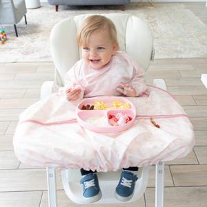 범킨스 트레이 메이트 긴팔턱받이 식탁일체형 아기턱받이