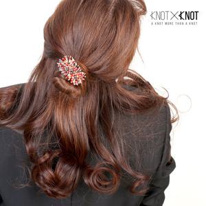 [KNOTXKNOT] 국내제작 비즈 촘촘 사각 머리끈