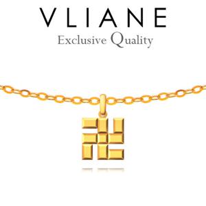 [브리앙] 18K 초콜릿 불심 남자 목걸이 (만자,불교,남자선물)