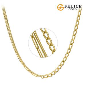 [펠리체골드] 14K 글로우 언발 목걸이