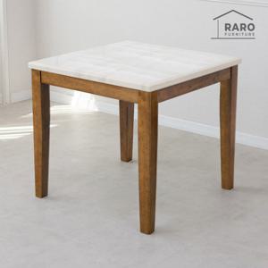 라로퍼니처 로망 800 천연 대리석 2인 원목 식탁 테이블