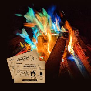 매직파이어 15G 5개 감성 캠핑 레인보우 오로라가루 불꽃 불멍