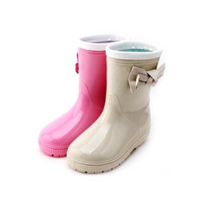 [바나나팜스]주니어 아동 레인부츠 리본 유광 장화-230mm (jh)