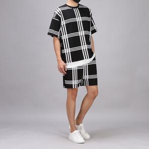 [후앙스] 리버풀 체크 레이어드 반팔티 반바지 세트 BMBP2980