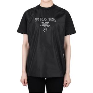 [프라다] 로고 저지 크루넥 반팔티 (35838R 10GO F0002)