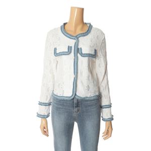 [포커스]청트리밍 레이스 트위드 재킷_FM2C7JK0228