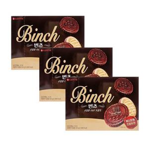 롯데제과 빈츠 204g x 3개 / 초코 비스킷