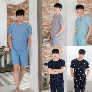 도씨 남성용 네이쳐마 반팔 잠옷 상하의 세트