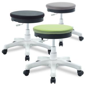 원형회전 고급쿠션 CM510-RT 스툴의자 / 간이 바퀴 병원의자