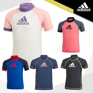 아디다스 Jr 숏슬리브 래쉬가드(반팔 수영복)