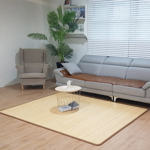 [리앤데코]사계절 국내산 백죽 쿠션 소음방지 대나무자리100x200