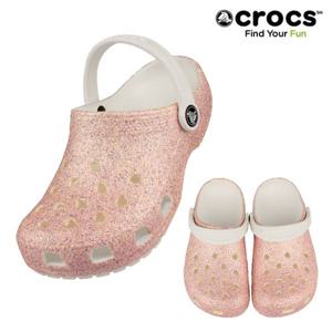 크록스 클래식 글리터 클로그K 키즈 206993-1DG