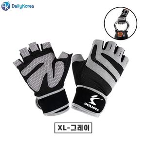 아이워너 2중 밴드형 트레이닝 글러브 XL 그레이 장갑
