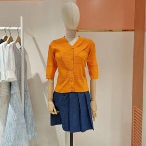 [플라스틱아일랜드]프릴넥조직가디건PN2KG401