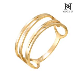 골드앤 18K 이븐 밴드 반지