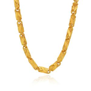 남자 순금 목걸이 37.5g 24K [대나무 도트] 체인 디자인