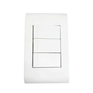 전기 방 벽 전등 스위치 커버 3구 1로 동양 DYW G301