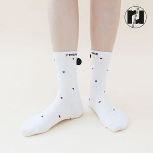 [레노마] 여성 쁘띠 폼폼 중목 양말 RM2611 3족