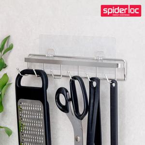 [스파이더락] 스마트접착 조리도구걸이 6구
