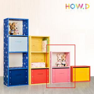 [하우디가구] 칼라 공간박스 2단 책장 책꽂이 수납장