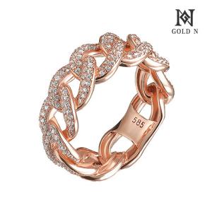 골드앤 14K 에토프 쿠반체인 반지