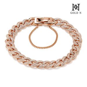 골드앤 18K 에토프 쿠반체인 팔찌