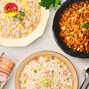 유가네 볶음밥 3종세트(닭갈비+햄야채+새우 총15팩)