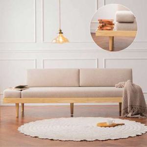 루아 소호 패브릭 암리스 3인용 쇼파 이동형 암리스쿠션 애쉬원목 E0등급자재 국내제작 [수도권무료배송]