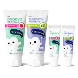 닥터데디스 저불소 키즈치약(60g) 2개+여행용 치약