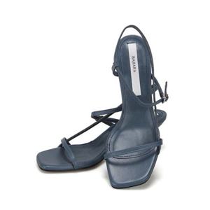 바바라 라인&스트랩 포인트 심플 샌들 BBD401-BL