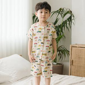 꾸미 인견 붕붕이 반팔SET 주니어용 아동인견실내복