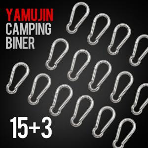 야무진 고강도 카라비너 캠핑 타프 텐트 고리세트 18P