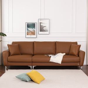 [에보니아] 벨로체 이태리 천연 통가죽 4인용 쇼파