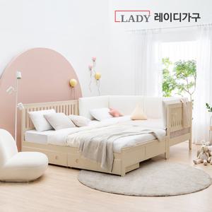 레이디가구 스칸딕 데일리 패밀리 원목침대 Q+DBSS_27cm 필로우