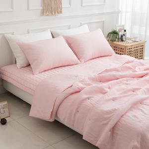 버드 인견 피그먼트 차렵이불+베개커버2 세트 Q