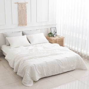 버드 인견 피그먼트 차렵이불+카페트+베개커버1 세트 SS