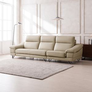 [다우닝] 레아 스테디 4인 전체 천연가죽 소파