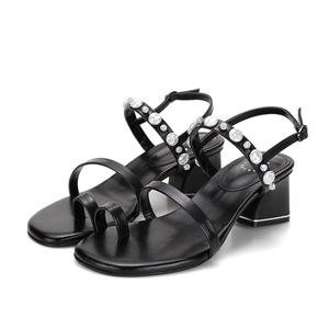 보석&진주포인트러블리쪼리샌들BBF401-BK