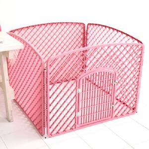 애견펜스 핑크 철장 안전문 강아지 울타리펜스