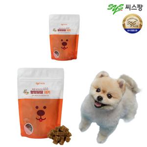 씨스팡 반려견 영양간식 멍멍팔팔 황태맛 져키 2팩